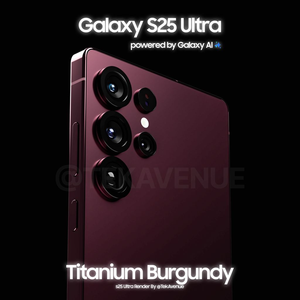 三星 Galaxy S25 Ultra 手机渲染图再曝光,钛蓝色惊艳亮相