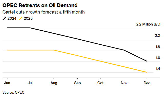 最大幅度下调!OPEC五连降需求预期