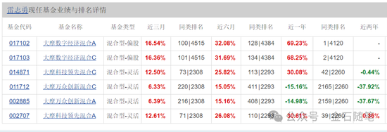 大摩基金雷志勇火了,研究总监和美女经理们却亏惨了:王大鹏近三年亏47%,陈修竹两年亏损超40%