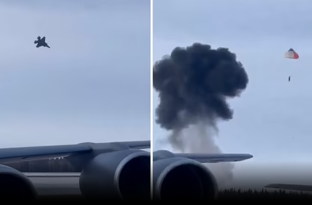 美媒:美军一架F-35战机在训练期间坠毁,飞行员弹射逃生