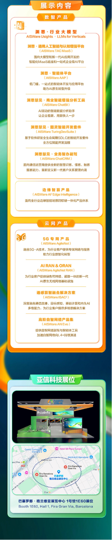 MWC 2025 巴塞罗那,亚信科技与您不见不散!