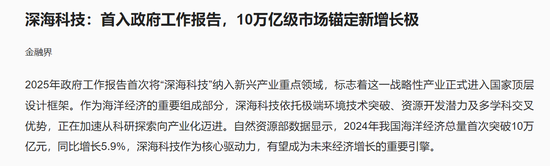 深海科技概念股持续上演涨停潮:挖掘补涨潜力股