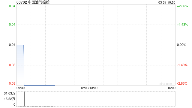 中国油气控股3月31日上午盘中停牌