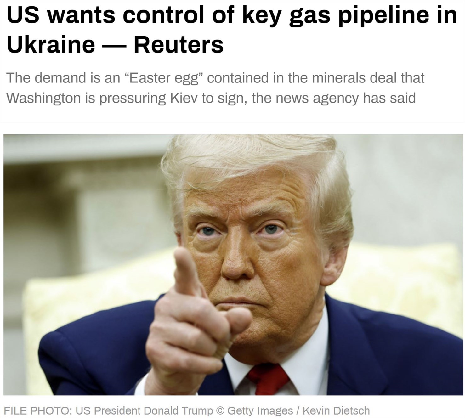 除了矿 他又盯上了乌克兰的……