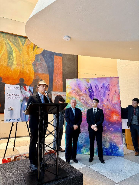 卓福民巨作《无垠》闪耀联合国总部,献礼《联合国宪章》签署80周年