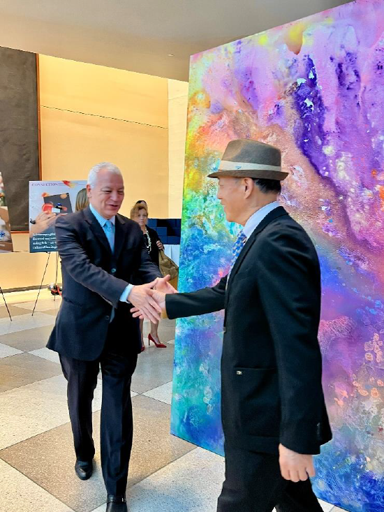 卓福民巨作《无垠》闪耀联合国总部,献礼《联合国宪章》签署80周年