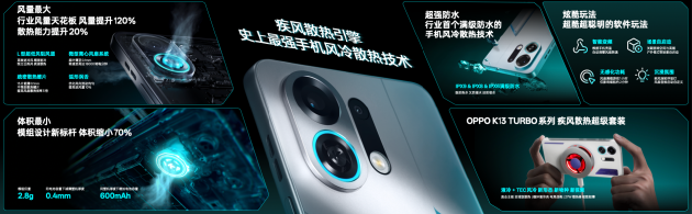 OPPO发布疾风散热引擎,打造大流量手机风冷散热