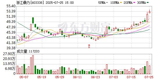浙江鼎力:2025年半年度净利润约10.51亿元,同比增加27.49%