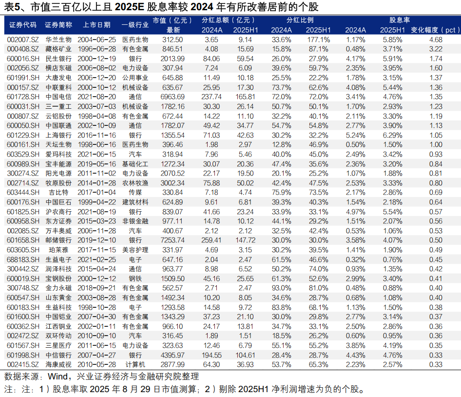 2025年中报的六大看点
