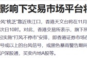 台风“桃芝”逼近中国香港 港交所首度实施恶劣天气不停市措施