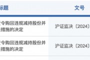 同步出击!剑指违规减持 同步出击!剑指违规减持