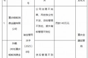 蚂蚁消金被罚140万元:公司治理不完善、风控独立性不足、贷后管理不到位、委外催收管理不到位 蚂蚁消金被罚140万元:公司治理不完善、风控独立性不足、贷后管理不到位、委外催收管理不到位