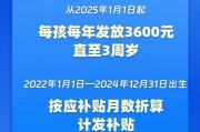 国家育儿补贴方案公布!3周岁前每娃每年3600元 国家育儿补贴方案公布!3周岁前每娃每年3600元