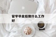 留学毕业后做什么工作好_留学毕业后怎么办 留学毕业后做什么工作好_留学毕业后怎么办