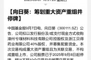 300111,重大资产重组!停牌前,突然大涨 300111,重大资产重组!停牌前,突然大涨