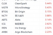 加密货币概念股拉升,MicroStrategy涨超5%,聪链集团涨超2% 加密货币概念股拉升,MicroStrategy涨超5%,聪链集团涨超2%